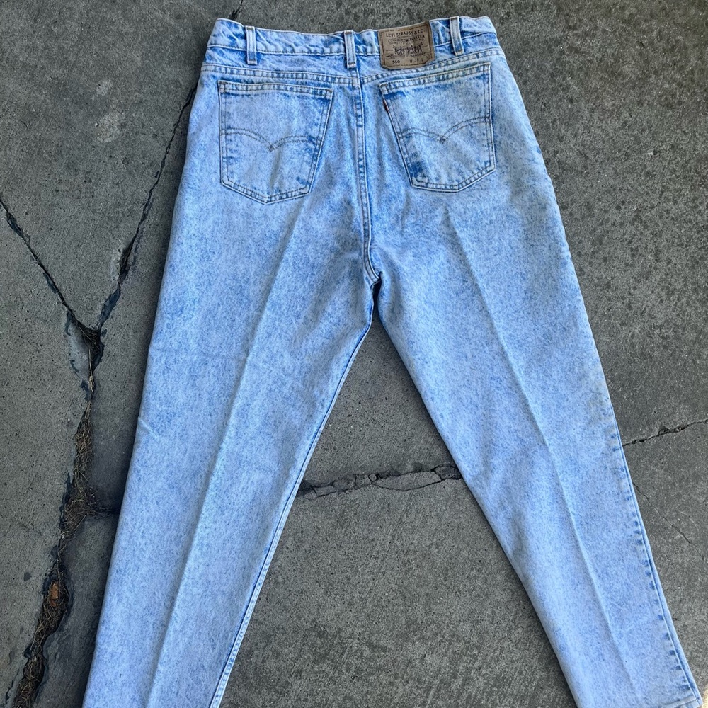 Vintage Mens orange tab 550